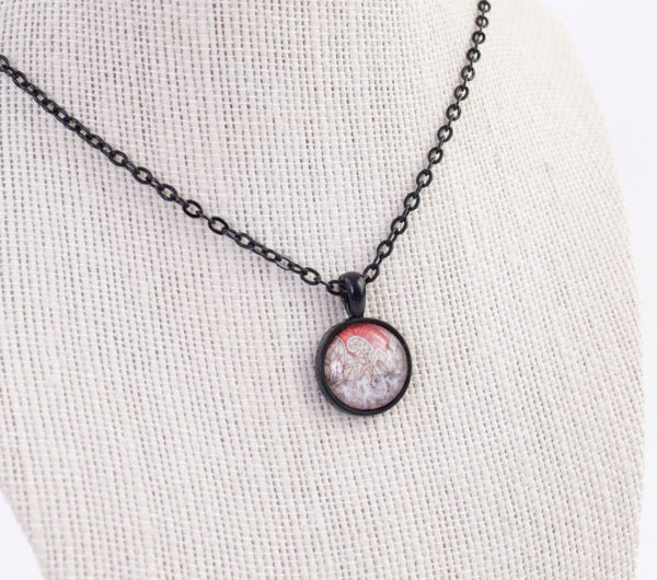 Recycled Paper Cabochon Necklace