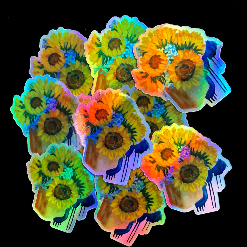 Holographic Sunflower Sticker