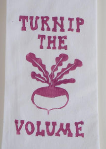 Turnip Hand Printed Dishtowel