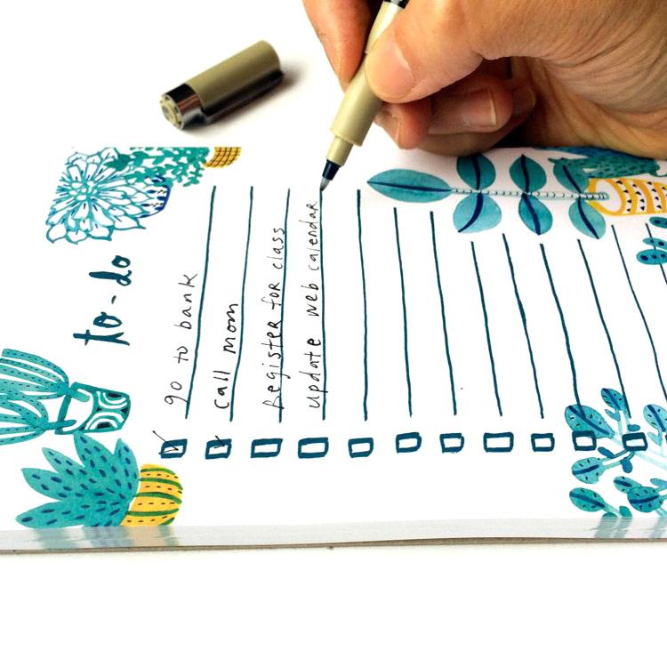 Succulent To-Do-List Note Pad