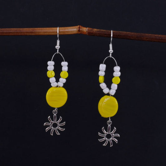 Sunny Day Beaded Dangle Earrings