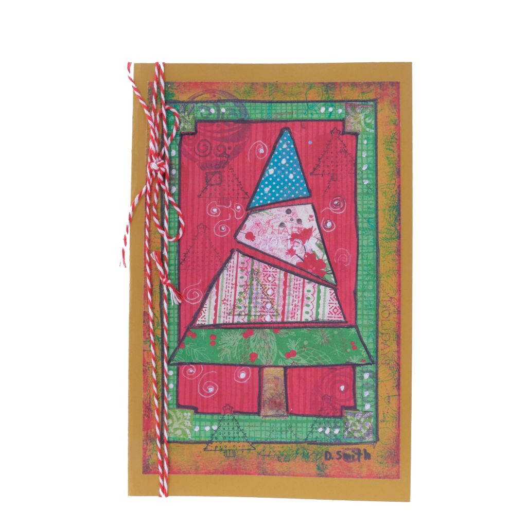 Collage Christmas Tree Card