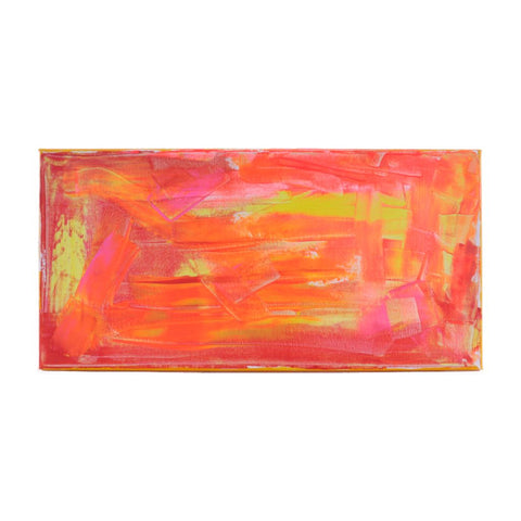 Fluorescent Sunlight - Acrylic on Canvas Scrape Painting