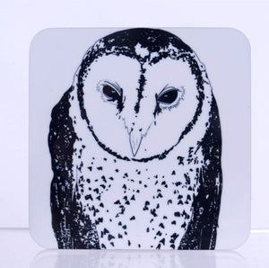 Spotted Barn Owl Coaster