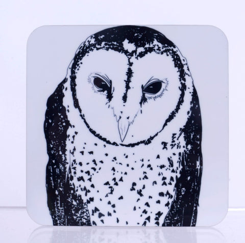 Spotted Barn Owl Coaster