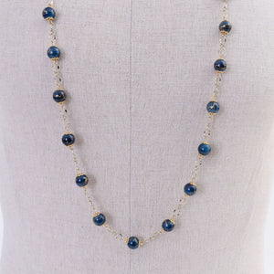 Blue and Gold Necklace