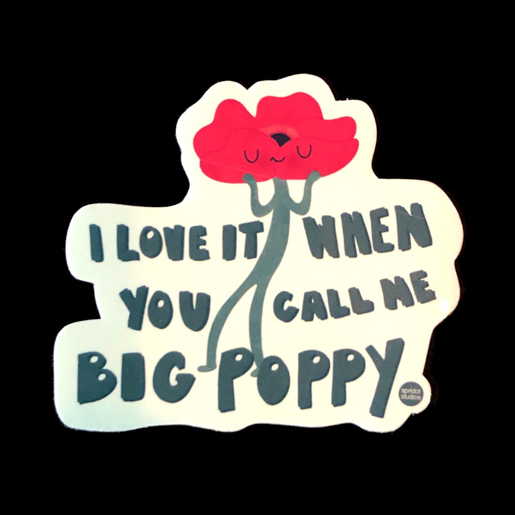 Big poppy sticker