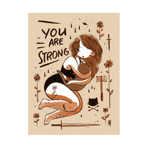 You Are Strong Postcard