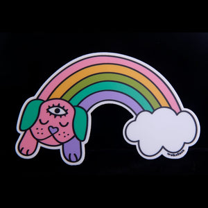 Rainbow Dog Sticker