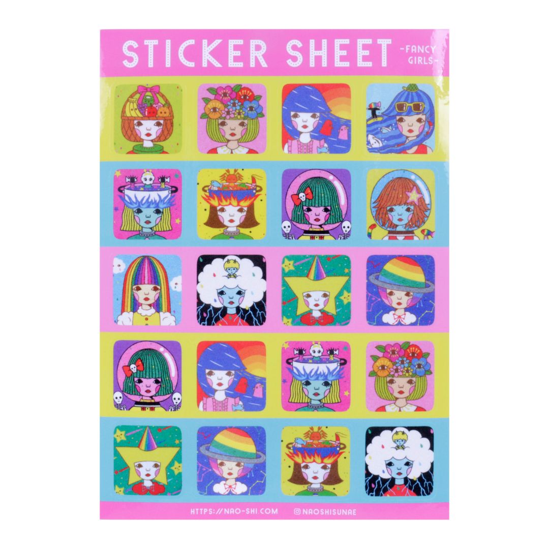 Fancy Girls Sticker Sheet