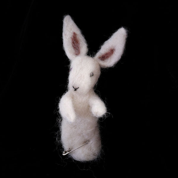 Felted Wool Pocket Friend - Bunny