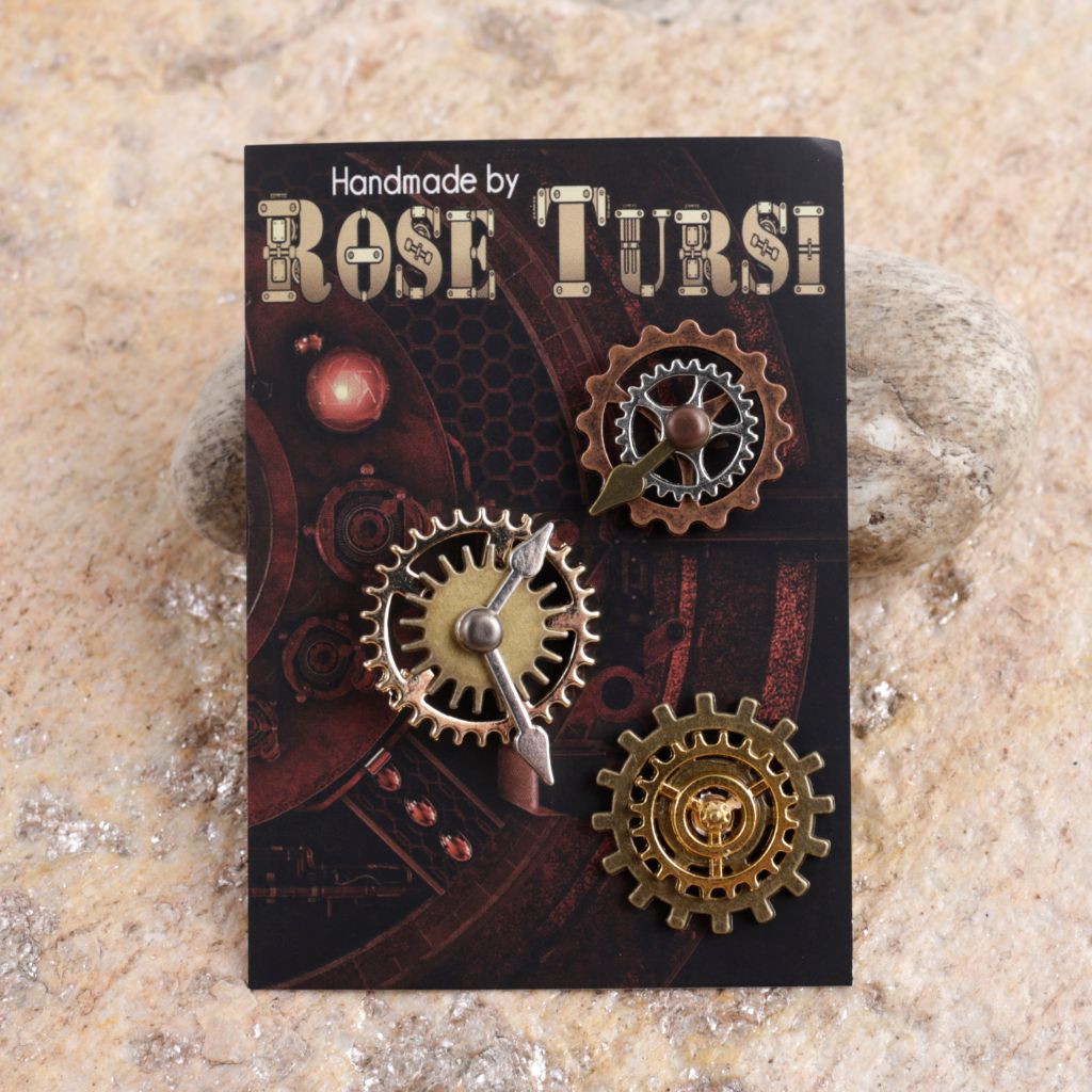 Steampunk Clockwork Scatter Pins