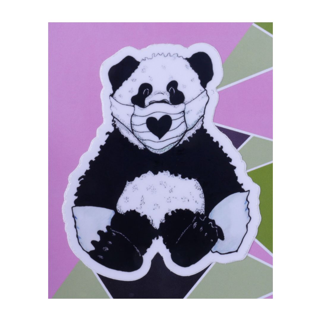 Panda-Mic Panda Sticker