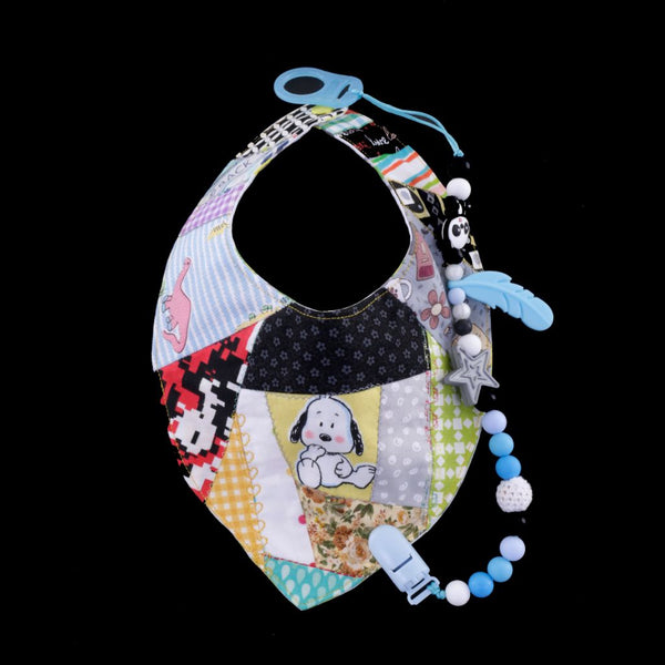 Beaded Silicone Pacifier Holder with Panda
