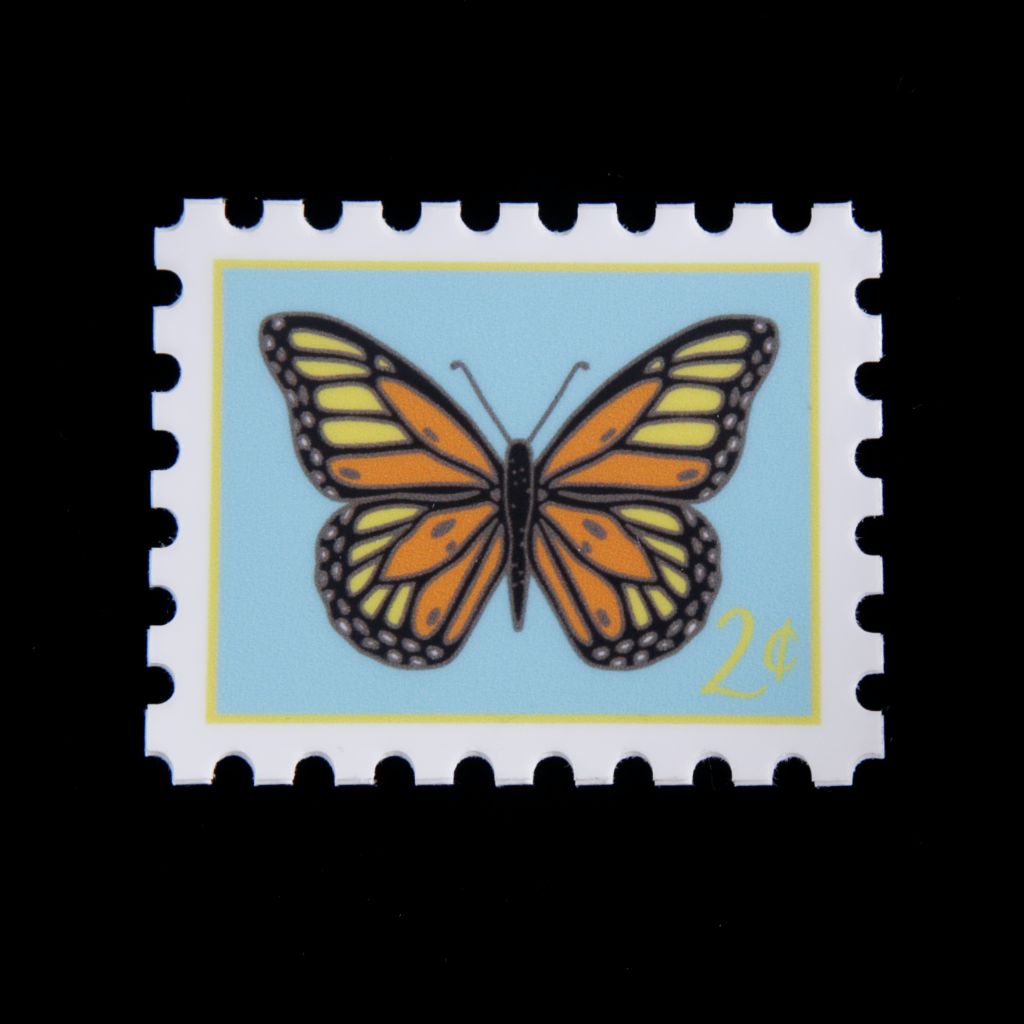 Monarch Butterfly Stamp Sticker