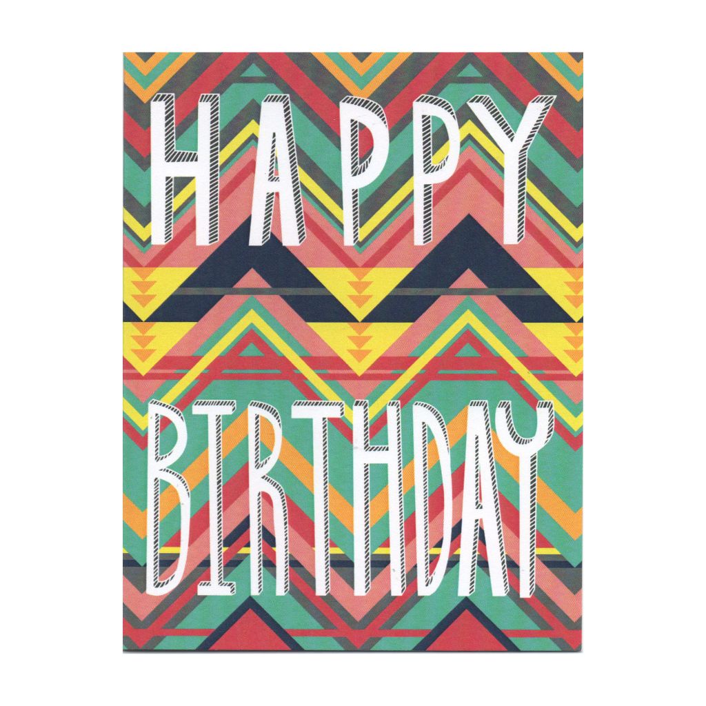 Colorful Happy Birthday Card