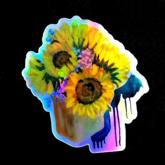 Holographic Sunflower Sticker