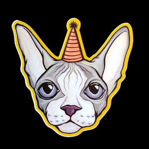 Party Cat Sticker