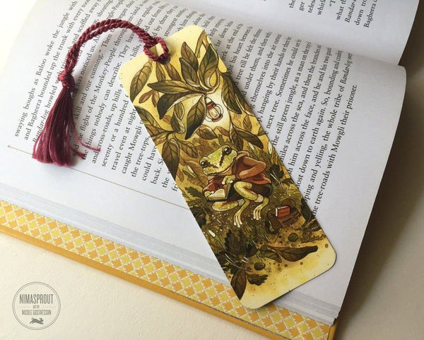 Pacific Tree Frog Reading Bookmark