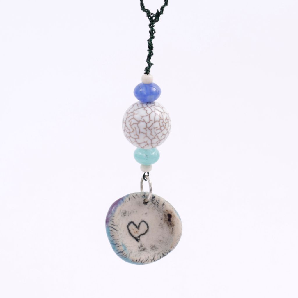 Blue Porcelain Butterfly Goddess Bauble Hanging