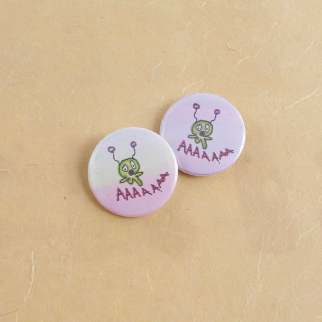 Anxiety Buddy Button- "AAAAAAA"