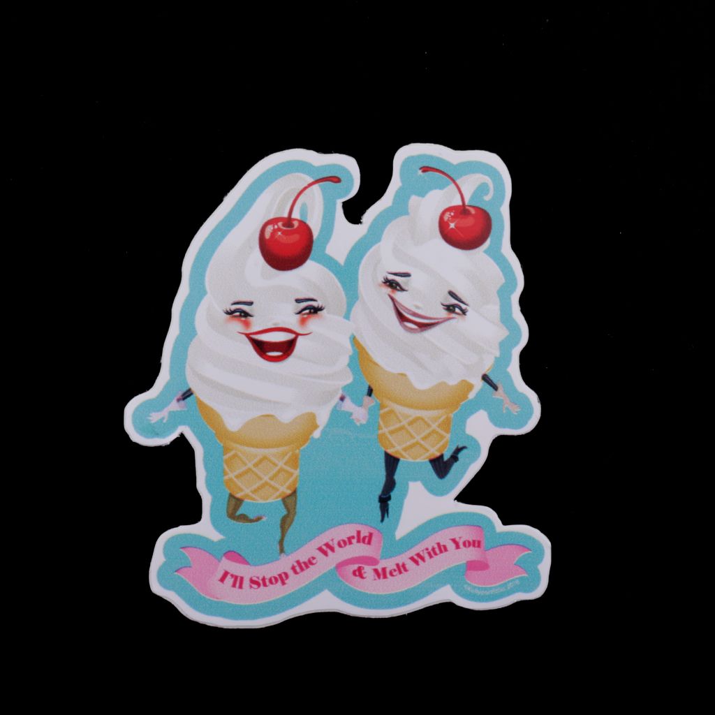 Melt With You - Vinyl Ice Cream Sticker