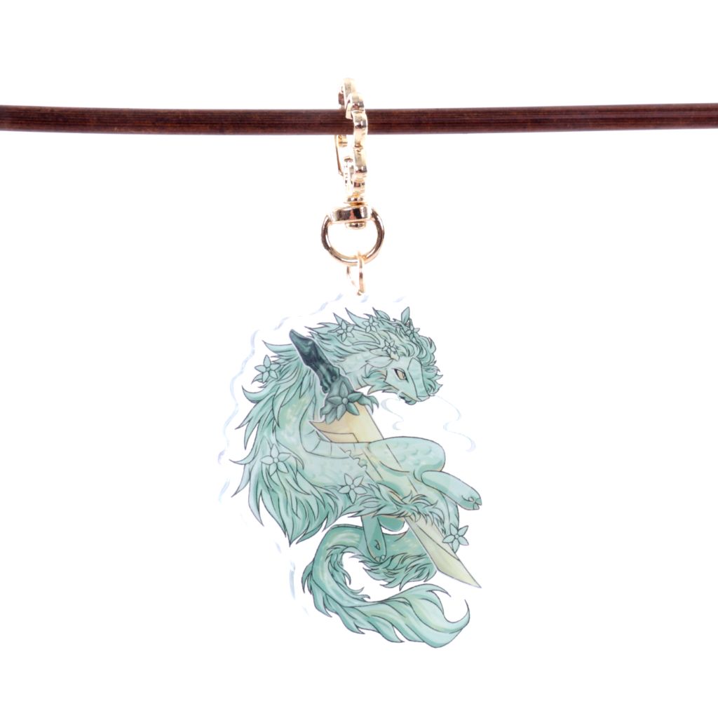 Jade Dragon - Acrylic Keychain