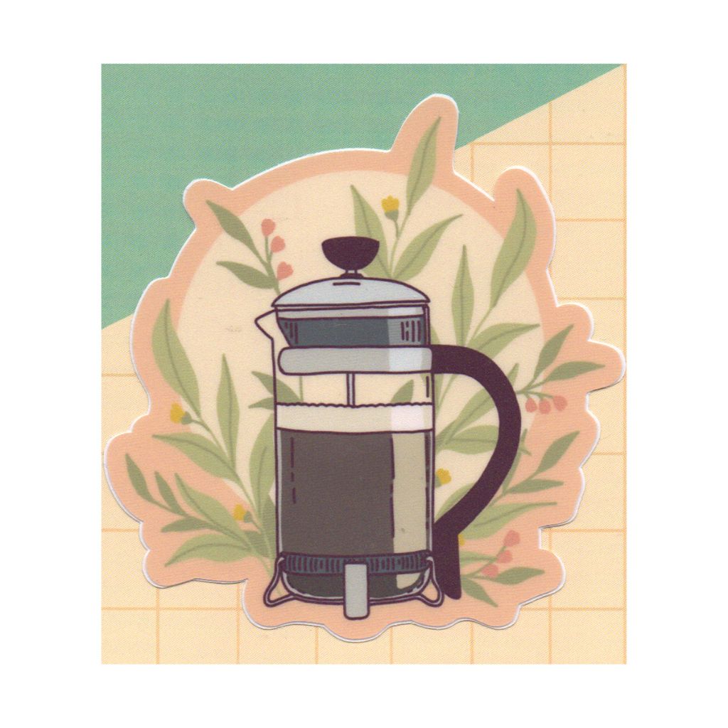 French Press Sticker