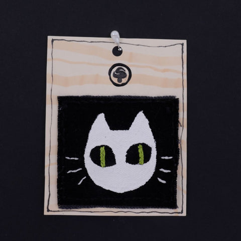Cat - Upcycled Fabric Patch