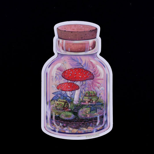 Mushroom Terrarium Sticker