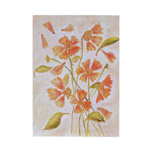 Orange Flowers - Original Watercolor