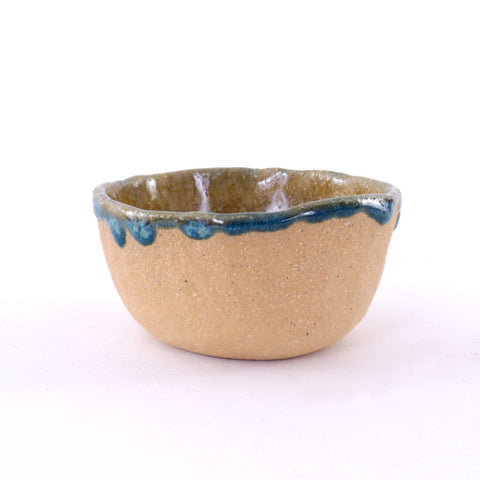 Small Stoneware Bowl with Melty Glaze