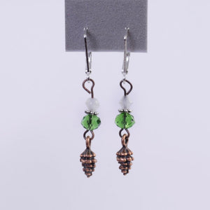Holiday Pinecone Earrings