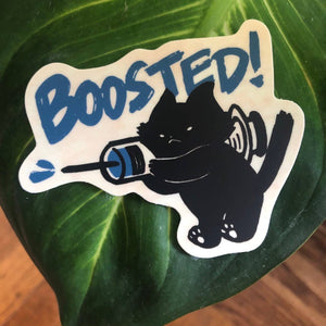 Boosted Cat Sticker