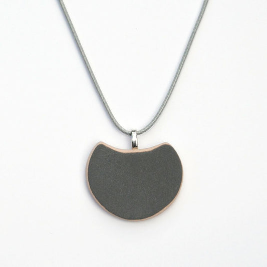 Upcycled Vintage Grey Ceramic Pendant