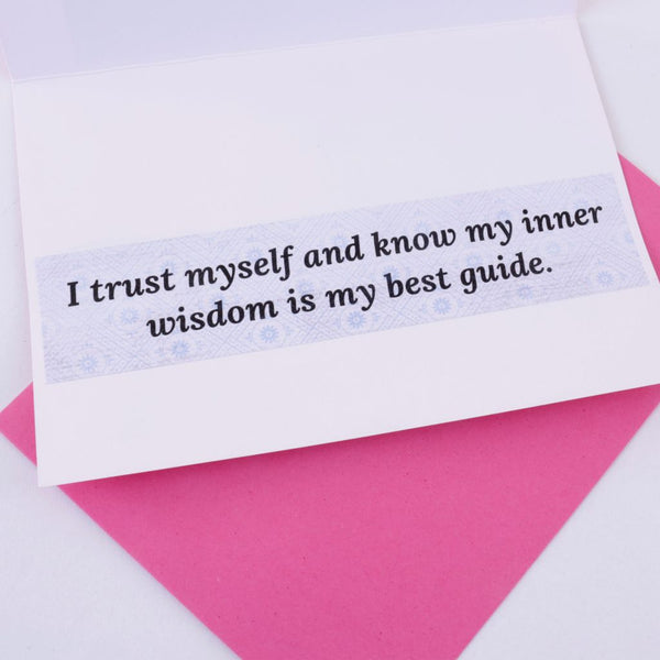 Inner Wisdom - Floral Affirmation Greeting Card
