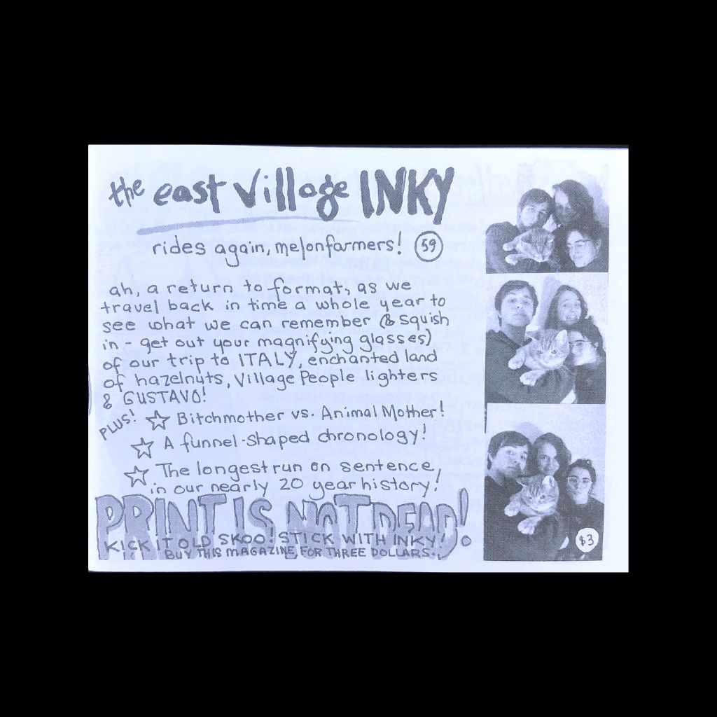 The East Village Inky Zine #59