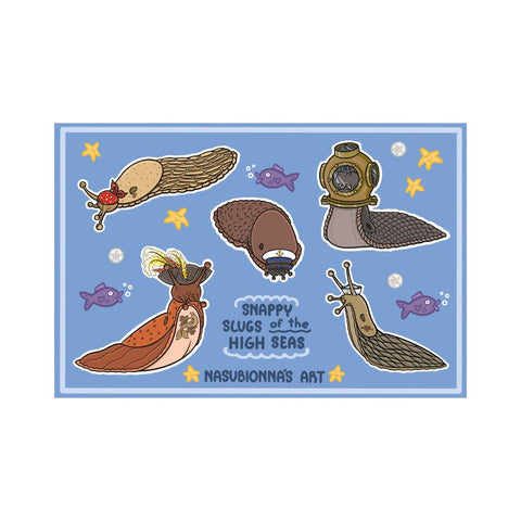 Snappy Slugs of the High Seas - Sticker Sheet
