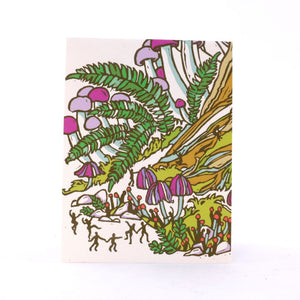 Come Dance in the Forest Mushroom Greeting Card