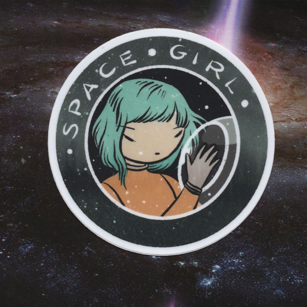 Space Girl Sticker