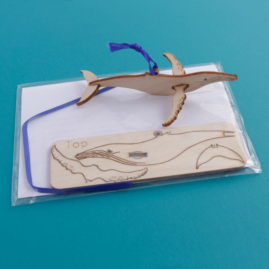 Wooden DIY Whale Ornament Kit