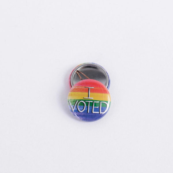 I Voted Rainbow Button