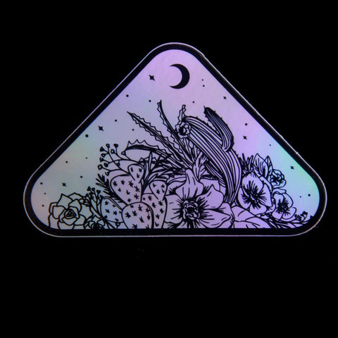 Holographic Desert Flowers Stickers