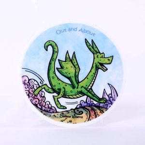 Out and About Dragon Sticker