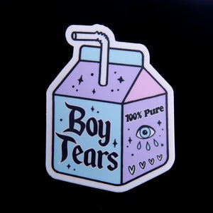 Boy Tears Sticker