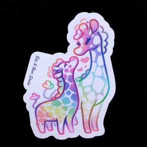 Mama & Baby Giraffe Sticker
