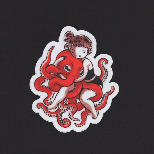 Octopus Hug / Octogal Sticker