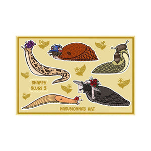 Snappy Slugs with Hats - Sticker Sheet 3