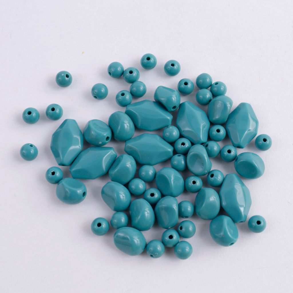 Lot of Turquoise Colored Beads