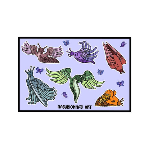 Slugs with Wings - Sticker Sheet